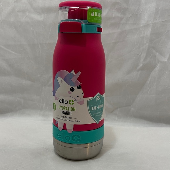 Ello Water Bottle - Pink and Teal - Picture 1 of 4